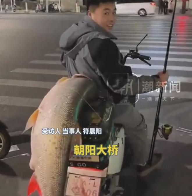 的鳡鱼绕城5小时炫耀！网友评论亮了pg电子模拟器试玩男子钓到56斤重